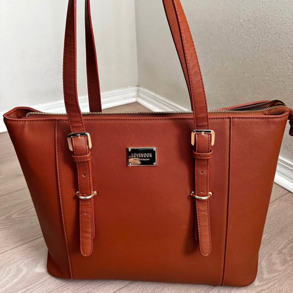 LOVEVOOK Brown Tote laptop bag
